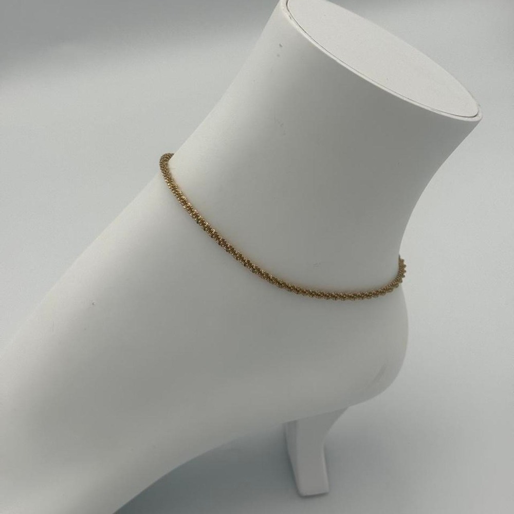 Gold Minimal Anklet Simple Adjustable Chain Fashion Jewelry ank26